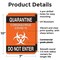 Signmission Quarantine Do Not Enter 2 OSHA Notice Sign, Plastic, 7in W x 10in L, 2PK OS-2PACK-NS-P-710-25577 - alternate 2